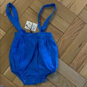 roty pony London 6months blue shorts romper NWT